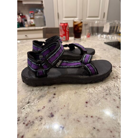 Teva Storm Black & Purple Sandals sz 9 - Picture 1 of 6